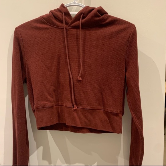Sunday Best waffle texture cropped hoodie XS - Picture 1 of 3